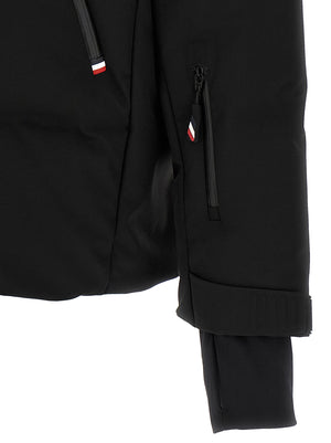 Black Polyamide Full-Length Jacket
