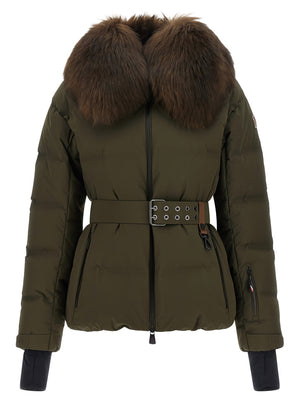 Bicolor Polyester Full-Length Jacket