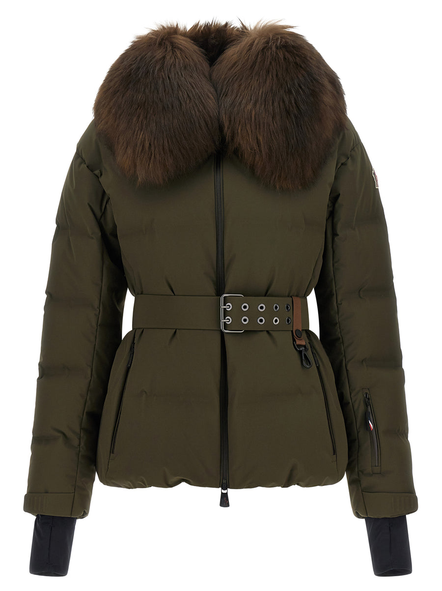 Bicolor Polyester Full-Length Jacket