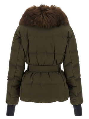 Bicolor Polyester Full-Length Jacket