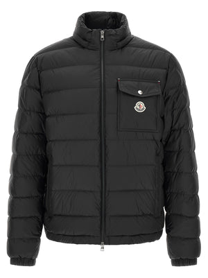 Black Polyamide Full-Length Jacket