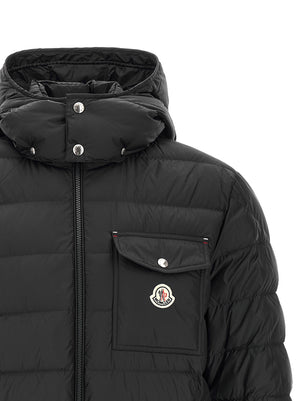 Black Polyamide Full-Length Jacket
