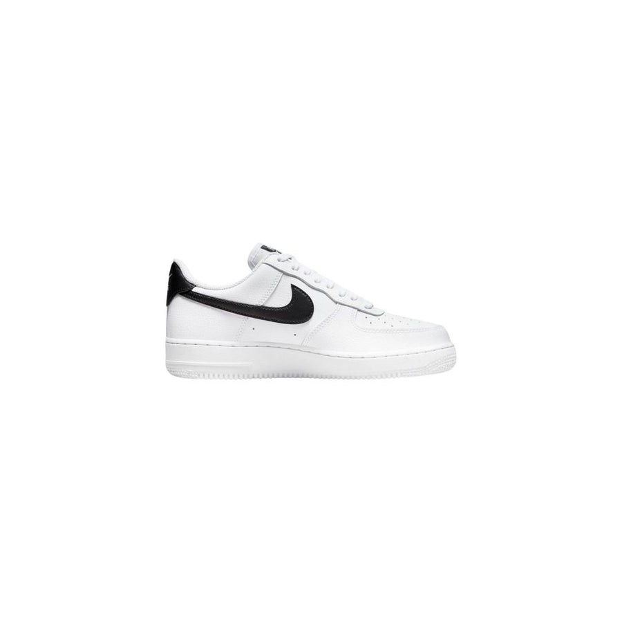 Black And White Leather Low Top Sneakers