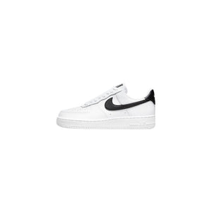 Black And White Leather Low Top Sneakers