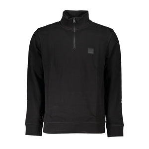 Black Cotton Men's Sweatshirt