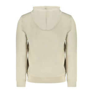 Beige Cotton Men Sweatshirt