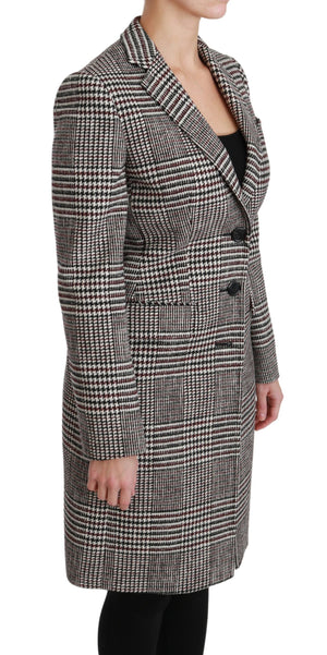Dolce & Gabbana Multicolor Trench Knielange Jacke Mantel