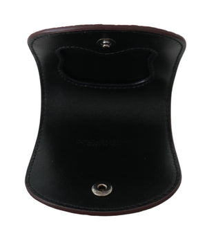 Dolce & Gabbana Brauner Exotenhaut-Taschenkondom-Etui-Halter