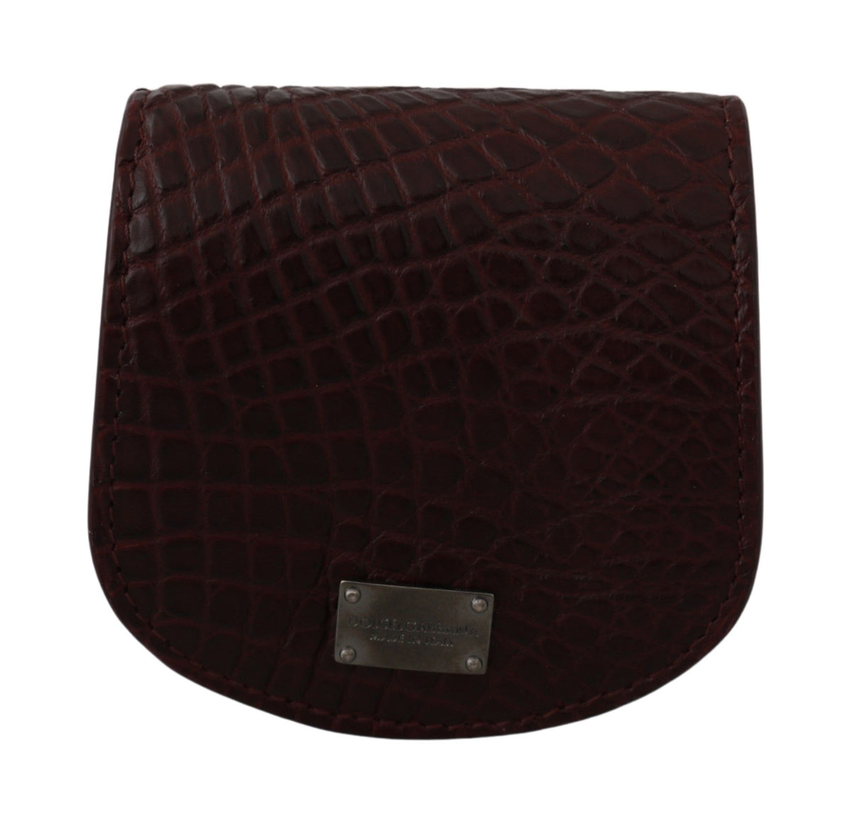 Dolce & Gabbana Brauner Exotenhaut-Taschenkondom-Etui-Halter