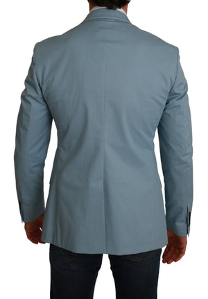 Dolce & Gabbana Blauer Slim Fit Mantel Jacke MARTINI Blazer