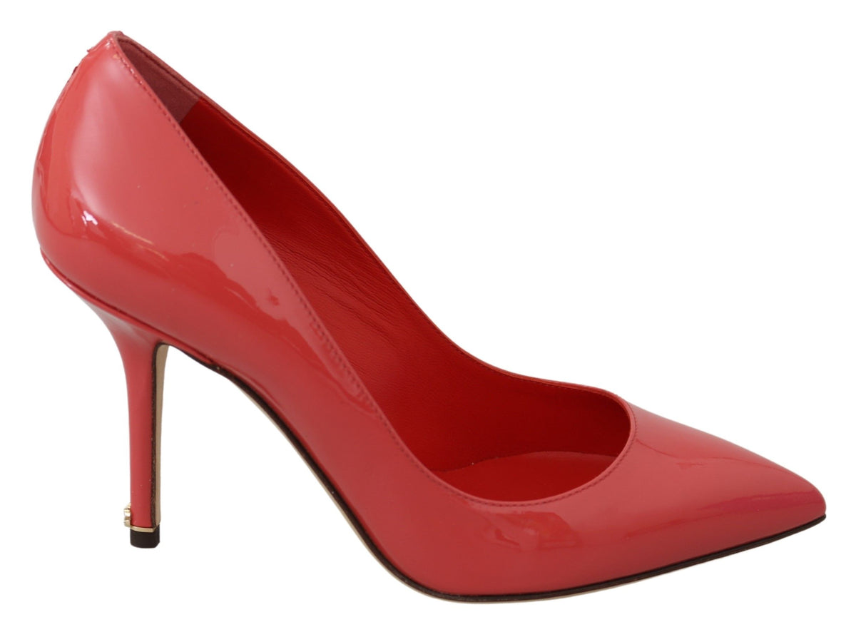 Dolce & Gabbana Dunkelrosa Lackleder Heels Pumps