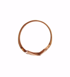 Nialaya Rosa Gold 925 Silber Frauen klar Ring