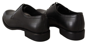 Dolce & Gabbana Schwarze Lederschnürschuhe für Herren Formaler Derby