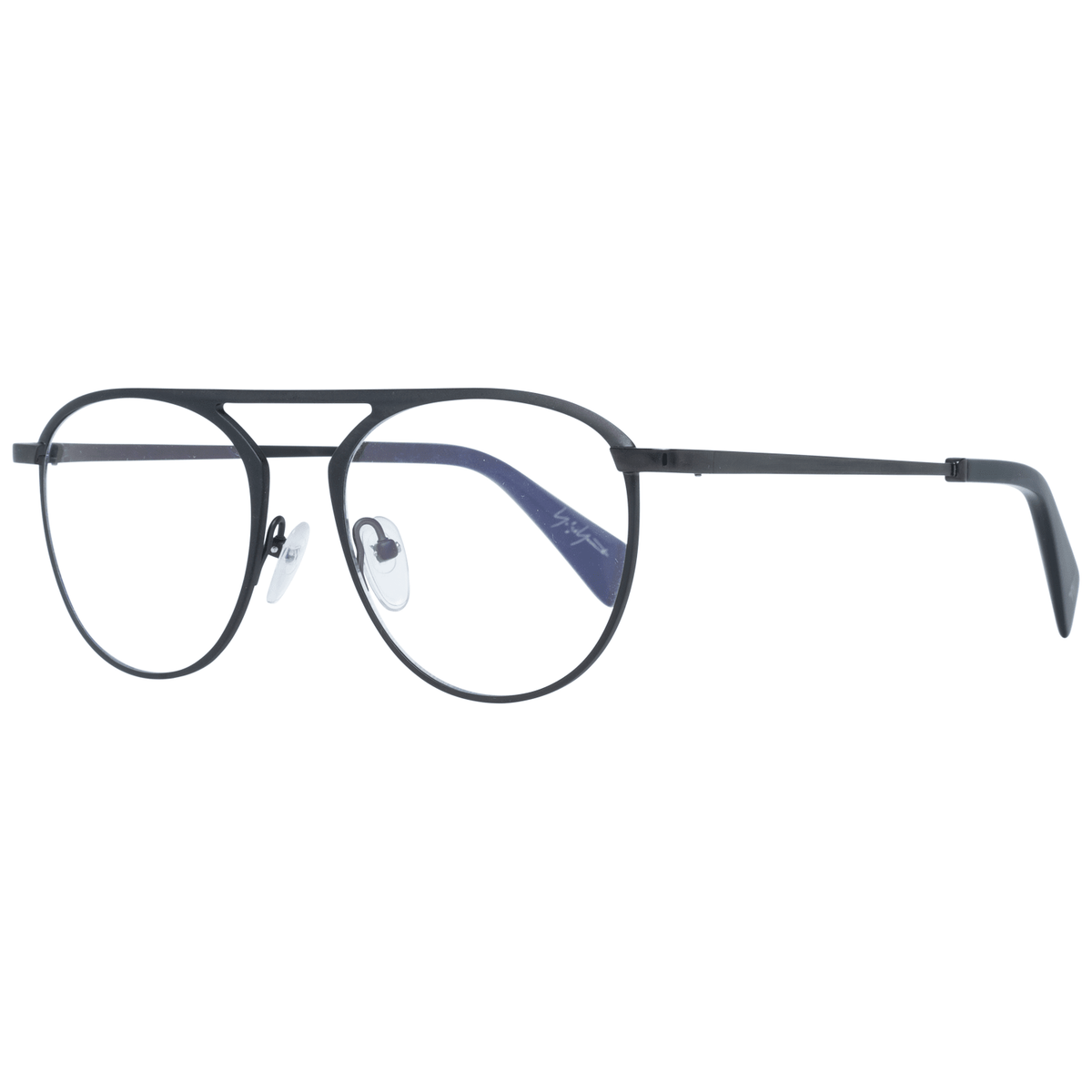Yohji Yamamoto Schwarze Kunststoffbrille (Gestell)