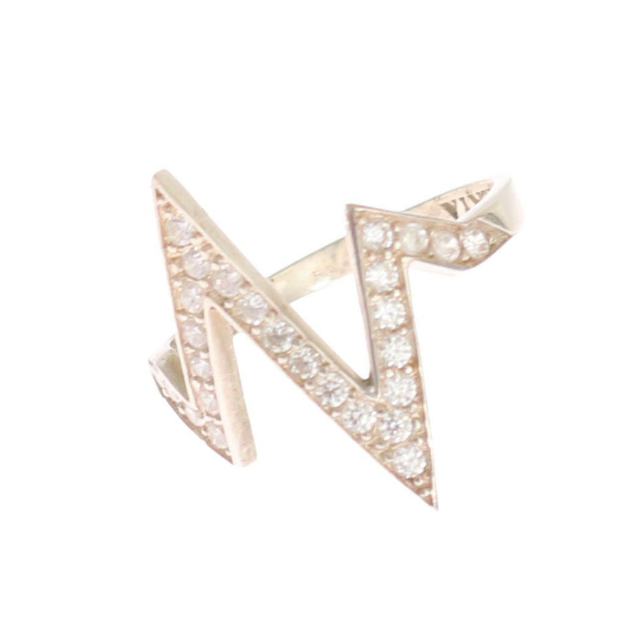 Nialaya Silber Authentic Womens Clear Ring