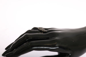 Nialaya Silber Damen Schwarz CZ Rhodium 925 Ring