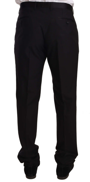 Dolce & Gabbana Smoking-Hose aus Wolle, schwarz
