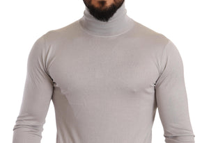 Dolce & Gabbana Grauer Kaschmir-Rollkragenpullover