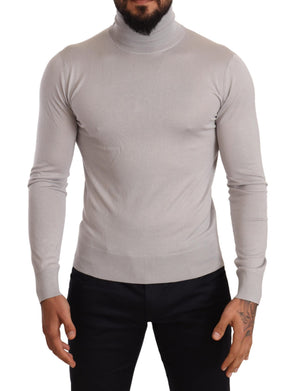 Dolce & Gabbana Grauer Kaschmir-Rollkragenpullover