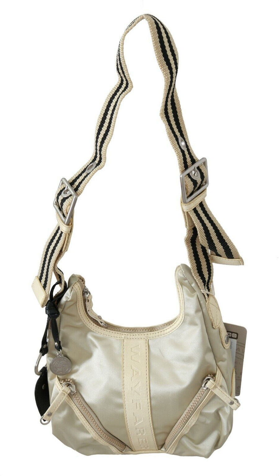 WAYFARER Weiß Schulter Crossbody Sling Fabric Geldbörse