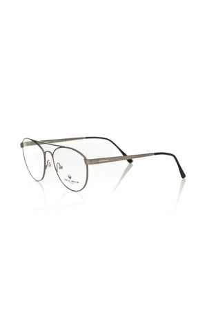 Frankie Morello Graue Metall-Brille für Herren