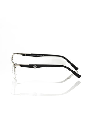 Frankie Morello Schwarze Metallbrille für Herren