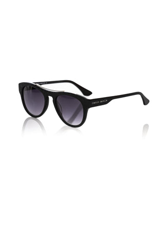 Frankie Morello Schwarze Herren-Sonnenbrille aus Acetat