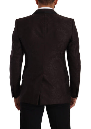Dolce & Gabbana Lila Jacquard-Einreiher SICILIA Blazer