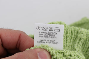 PINK MEMORIES Grüner Strickpullover aus Baumwollmischung