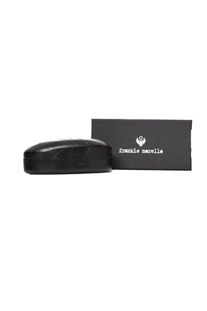Frankie Morello Metallische Sonnenbrille für Damen in Schwarz