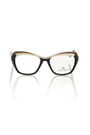 Frankie Morello Damen-Brillengestell aus Schwarz-Acetat