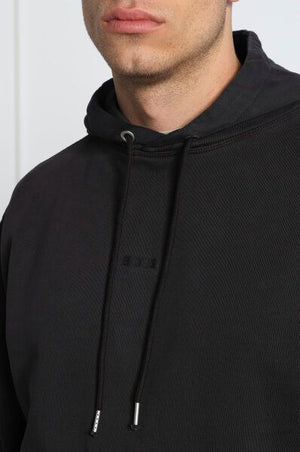 Hugo Boss Elegantes Sweatshirt mit Kapuze aus dunkelblauer Baumwolle