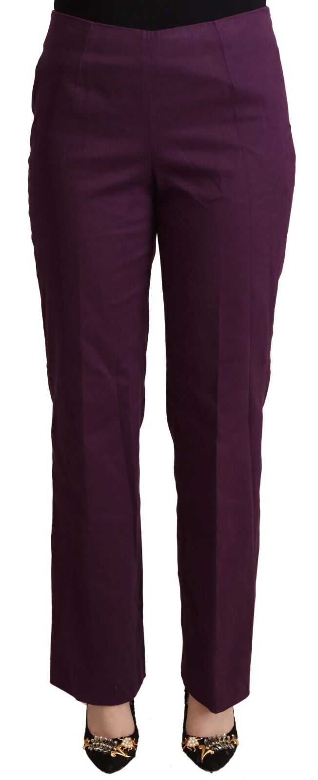 Violet High Waist Tapered Casual Pants