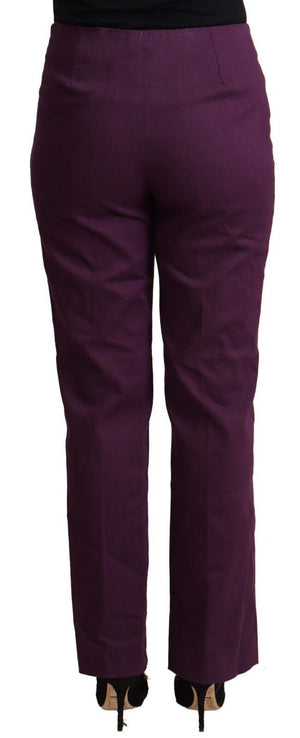Violet High Waist Tapered Casual Pants