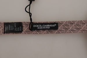 Dolce & Gabbana Graue Fantasie Druck verstellbare Hals Papillon Fliege