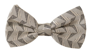 Dolce & Gabbana Graue 100% Seide Verstellbare Hals Papillon Fliege