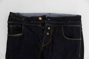Acht Blaue Baumwolle Regular Straight Fit Jeans