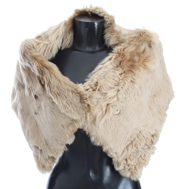 Dolce & Gabbana Beige Alpaka-Kragenschal