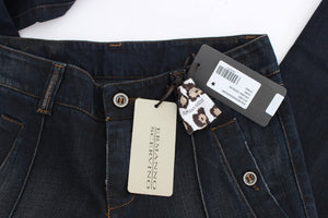 Ermanno Scervino Blaue Waschung Baumwolle Slim Fit Jeans