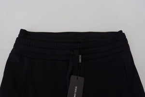 Dolce & Gabbana Schwarze Bermuda Cargo-Shorts aus Baumwolle
