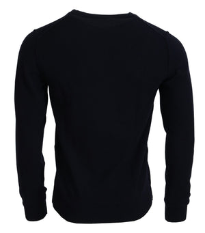 Dolce & Gabbana Blauer Kaschmir iit Print Pullover