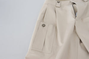 Dolce & Gabbana Beige Hochtaillierte Damenhosen