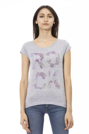 Trussardi Action Graues Baumwoll-T-Shirt