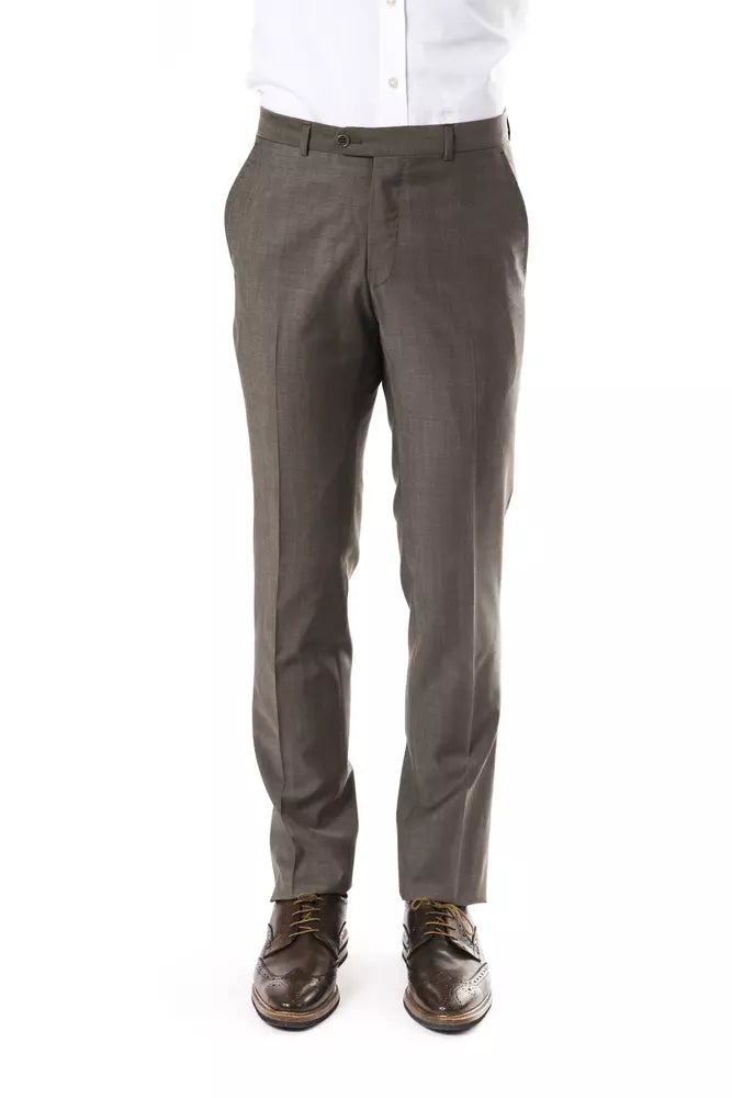 Uominitaliani Graue Wollhose für Herren