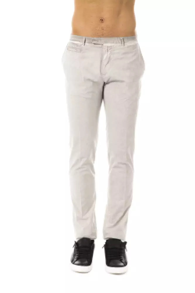 Uominitaliani Graue Baumwollhose für Herren
