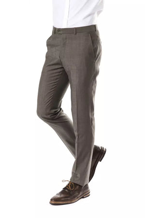 Uominitaliani Graue Wollhose für Herren