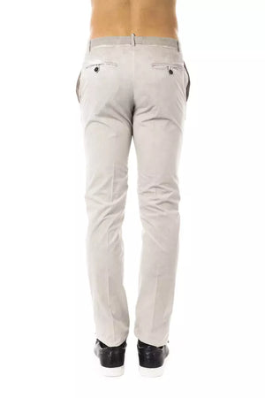Uominitaliani Graue Baumwollhose für Herren