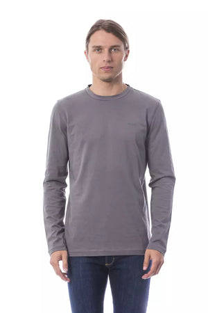 Verri Graues Baumwoll-T-Shirt für Herren
