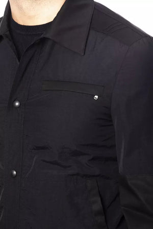 Verri Schwarze Baumwoll-Bomberjacke für Herren