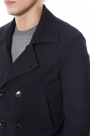 Verri Blauer Baumwollblazer